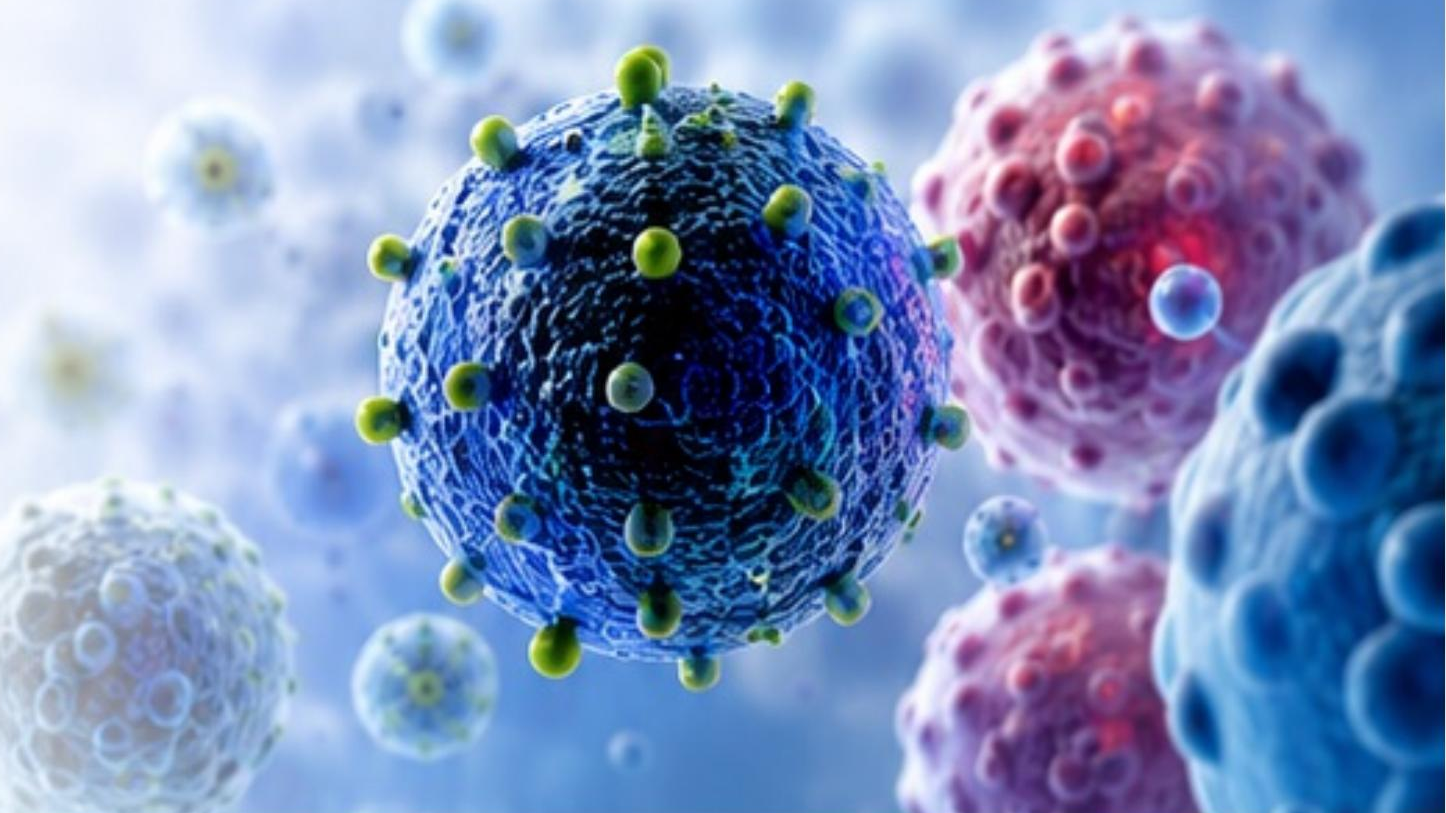 3D rendering of cancer cells